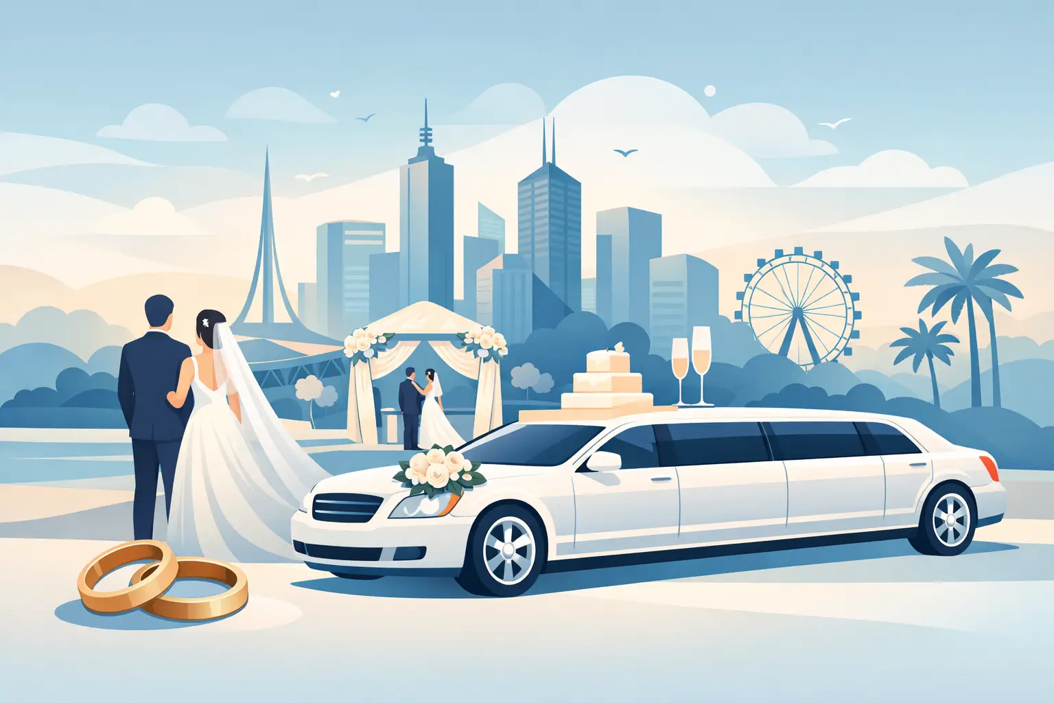 Wedding Limousine Hire Melbourne Done Right