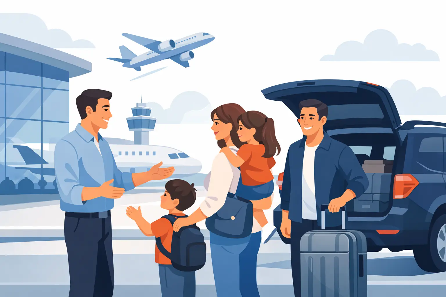 A Family Airport Pickup Example That Works
