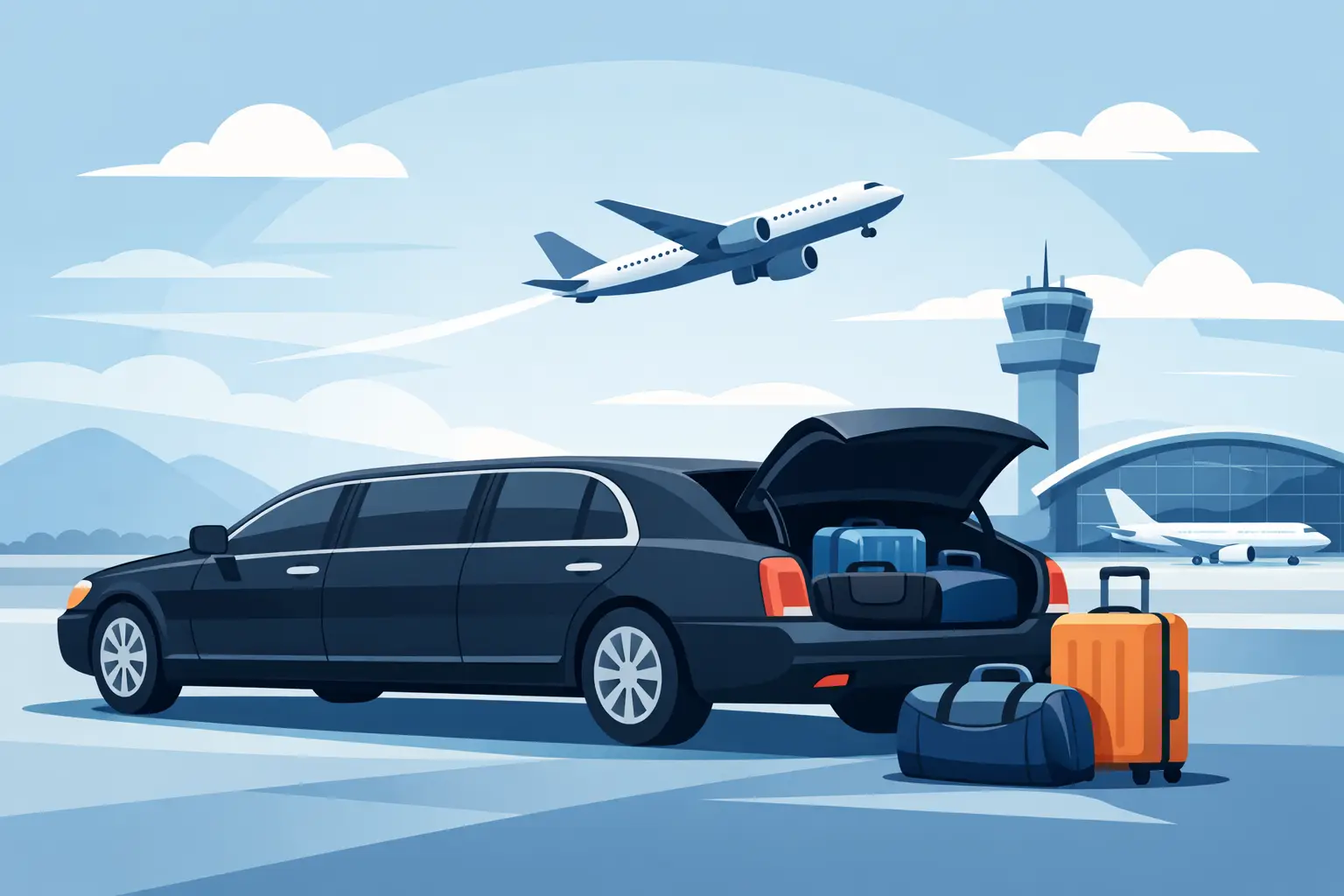 Can Limousines Carry Extra Luggage for Airport Trips?