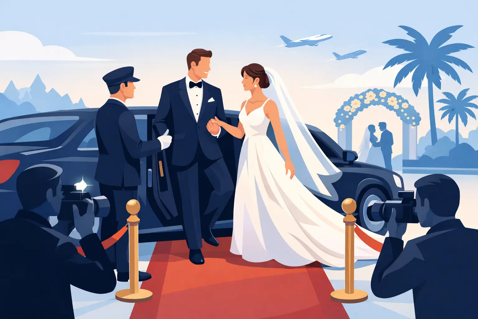 VIP Wedding Arrival Example That Sets the Tone