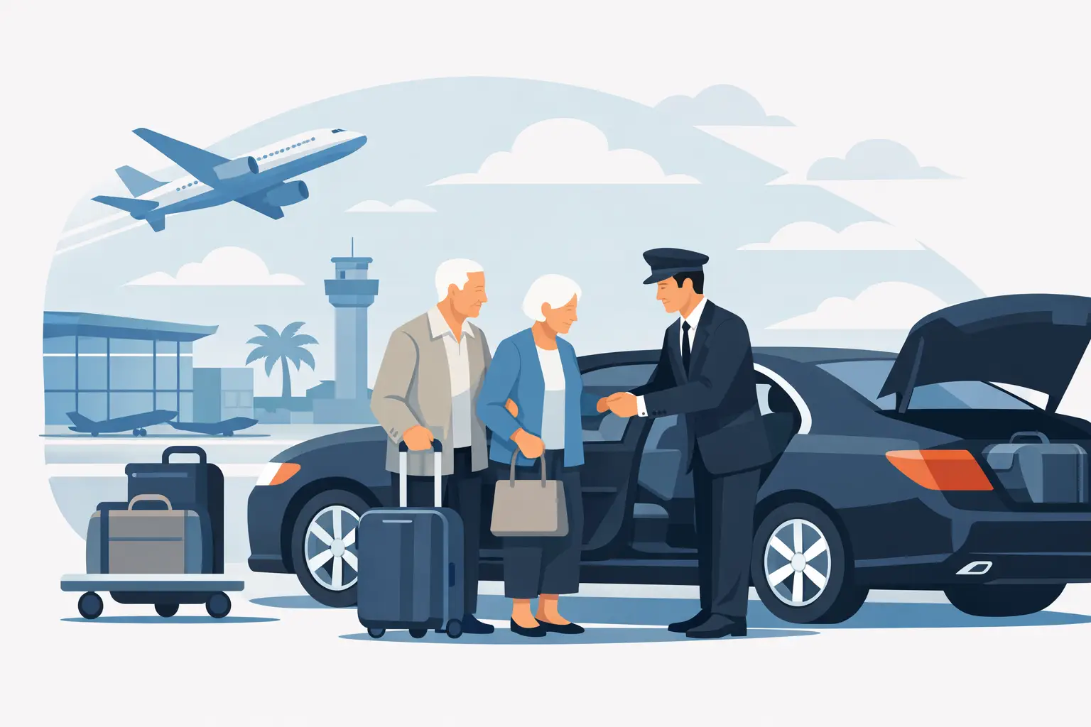 Chauffeur for Elderly Parents Airport Travel