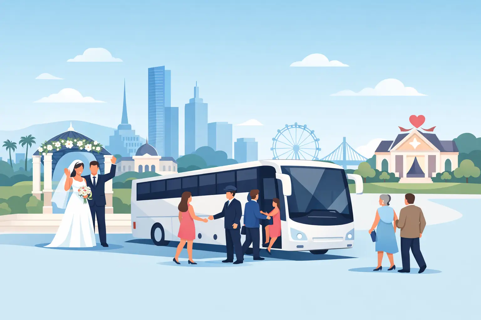 Wedding Guest Transfer Example for Melbourne