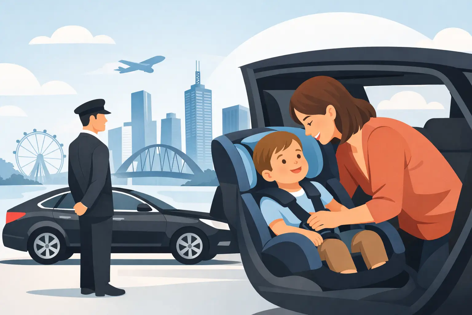 Are Child Restraints Available for Melbourne Transfers?