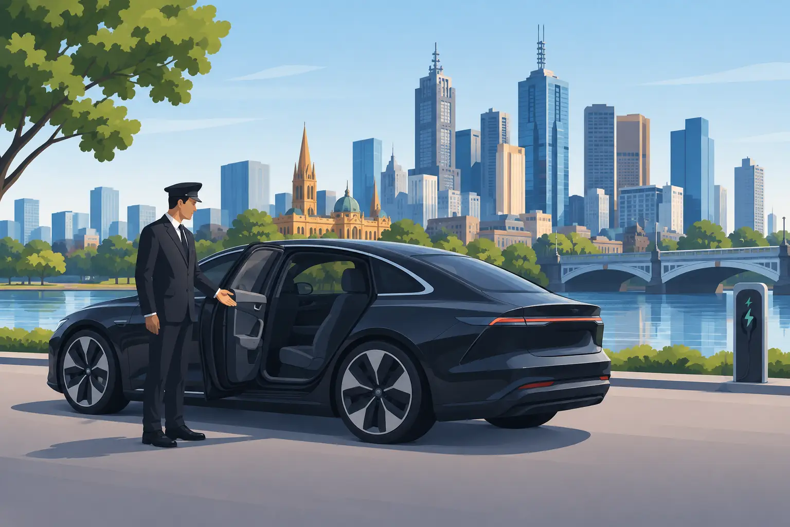 Electric Chauffeur Vehicles for Melbourne Travel