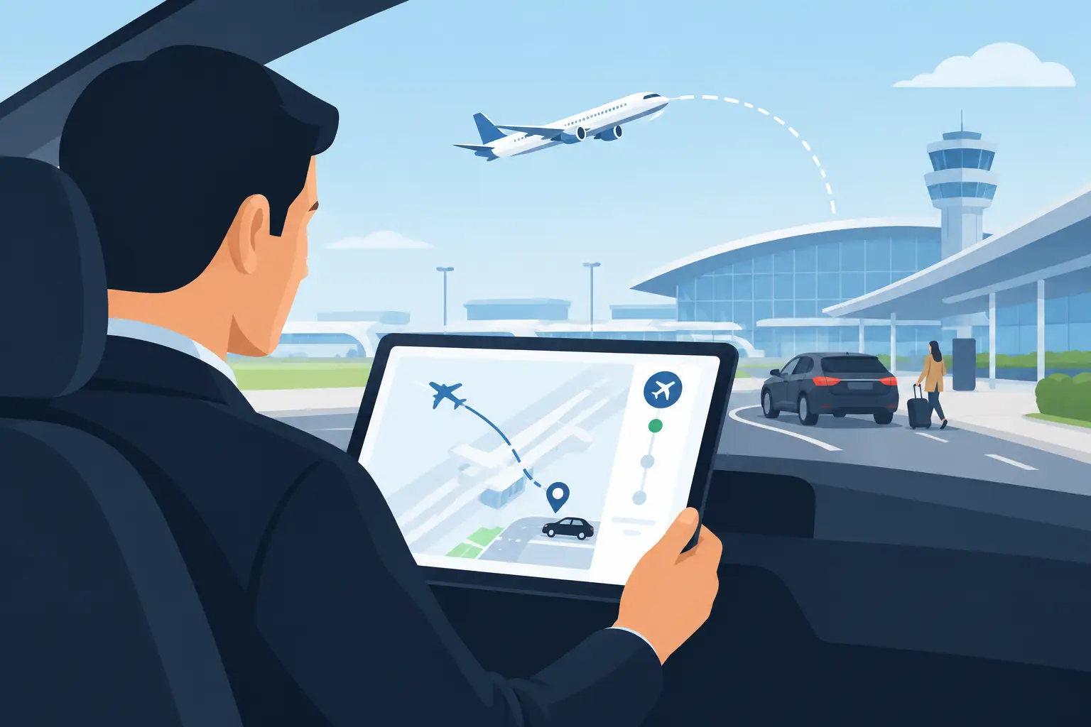How Drivers Monitor Flights for Airport Pickups