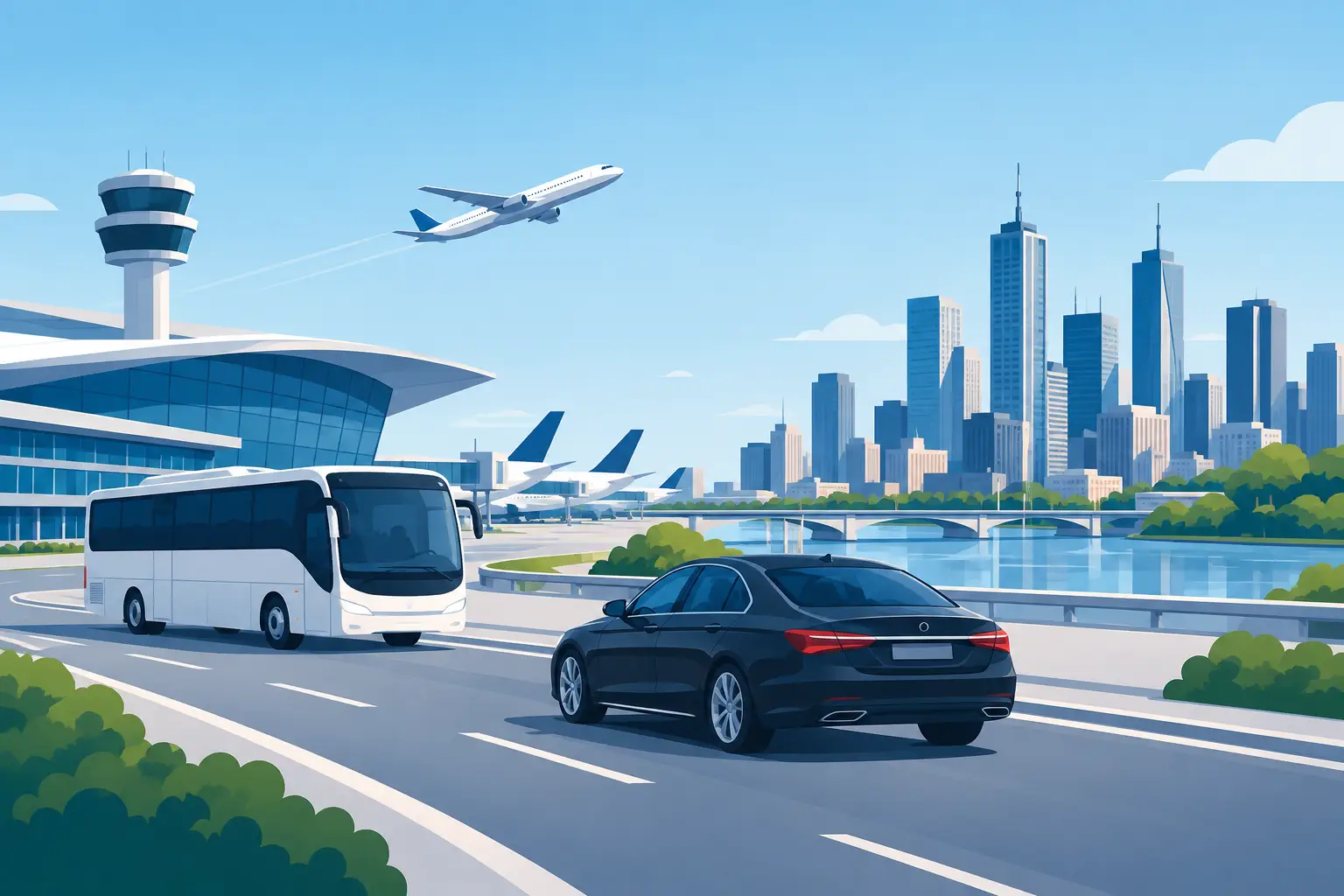 Melbourne Airport to CBD Transfer Options